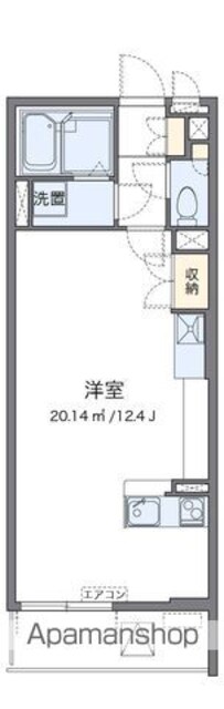 レオネクスト亜土[1R/33.12m2]の間取図