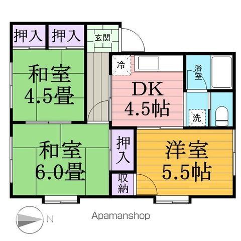 コーポ小川の間取り写真