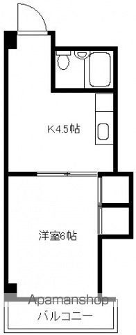 広島市中区大手町のマンションの間取り