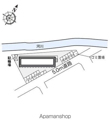 レオパレスさつき[1K/22.35m2]の配置図