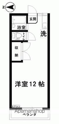 コーポのぞみ[1R/22.31m2]の間取図