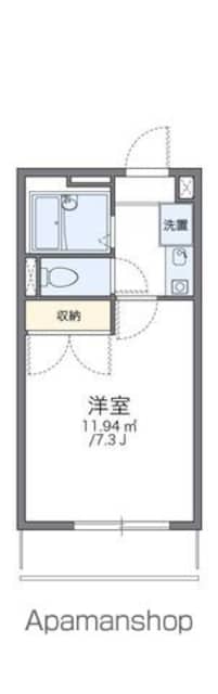 東京都国分寺市東戸倉１丁目[1K/20.28m2]の間取図