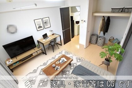 ベルシャトル　Ｃ棟[1K/26.71m2]のリビング・居間