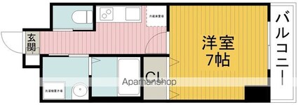エメルミナ豊中岡町[1K/26.88m2]の間取図