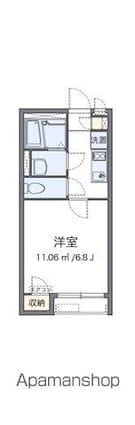 クレイノフェリーチェ[1K/21.88m2]の間取図