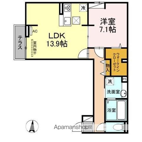 アンジュール多摩川の間取り写真