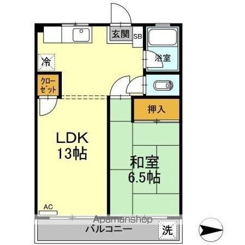 大石マンションの間取り写真