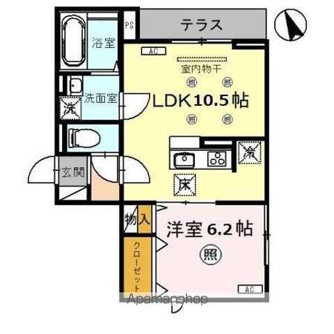 アヴァンス伊勢野の間取り写真