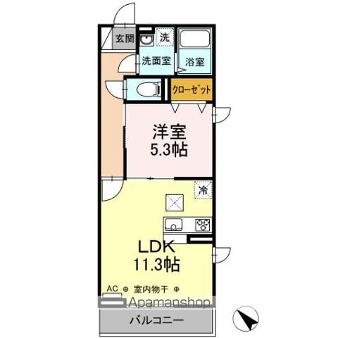 グレーヌメゾンの間取り写真
