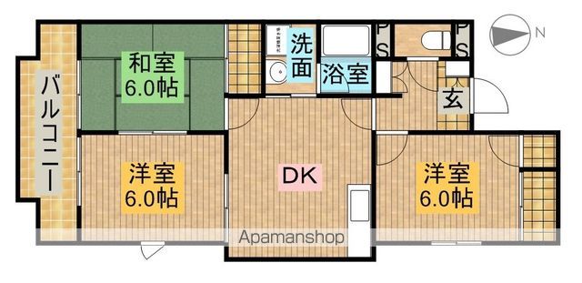 マンション槐の間取り写真
