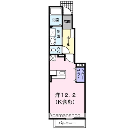 ウインティ[1R/32.9m2]の間取図