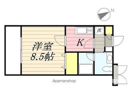 ＴＩＥＲＲＡ石神井公園[1K/30.8m2]の間取図