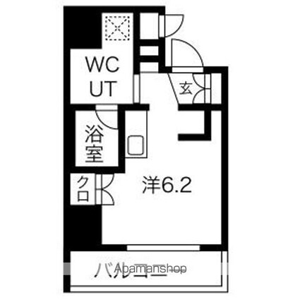 エルフォルテ五反田[1R/20.6m2]の間取図