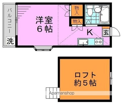 エルピア高円寺[1R/17.01m2]の間取図