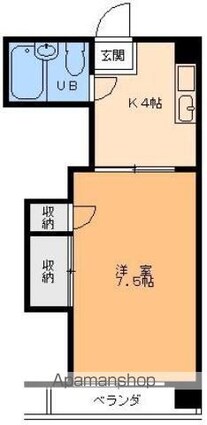 メゾン平井[1K/22.67m2]の間取図