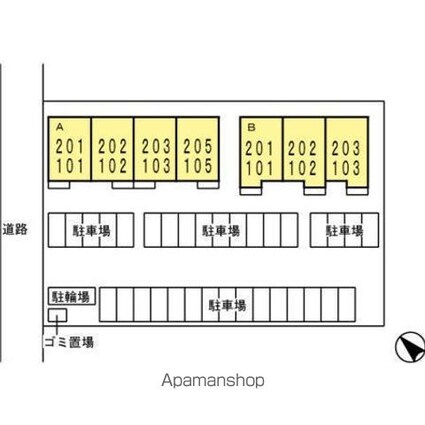 未来　Ｂ[3LDK/70.66m2]の配置図