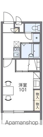 【レオパレスフレイグラント多々良の間取り】