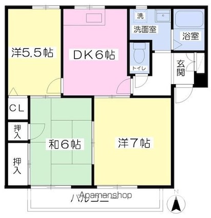 ア・ラ・モード鷹子　Ｃ棟[3DK/54.22m2]のその他内装