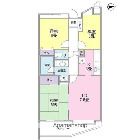 アルス立川の間取り写真