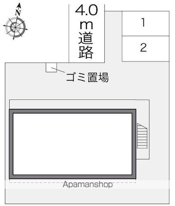 レオパレスアンマート[1K/19.87m2]の配置図