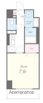 Ｔ’ｓマンション[1K/27.66m2]の間取図