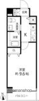 蓮根レジデンス[1K/29.7m2]の間取図