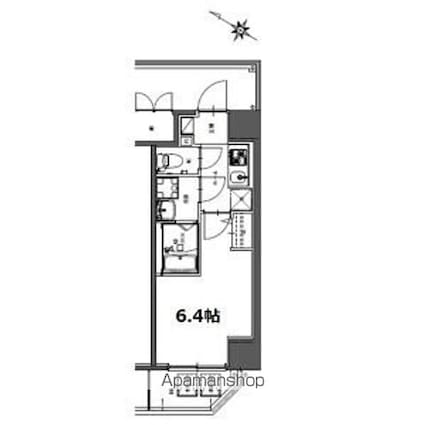 ＳーＲＥＳＩＤＥＮＣＥ神宮西駅前ａｓｃｅｎｔ（アセント）[1K/21.61m2]の間取図