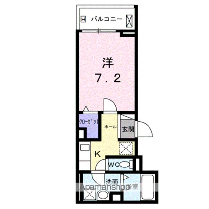 エルグ２[1K/26.95m2]の間取図