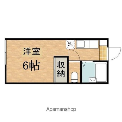 ドミー北野[1R/18m2]の間取図