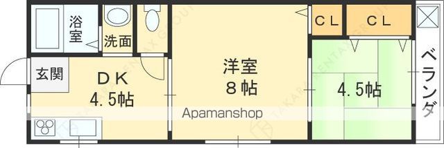 ハイツなごみの間取り写真