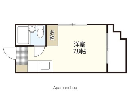 幹ビル[1R/15.12m2]の間取図