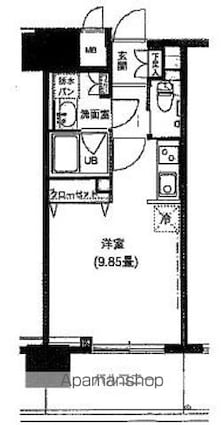 サンクレール荒川ブランガーデン[1R/27.43m2]の間取図