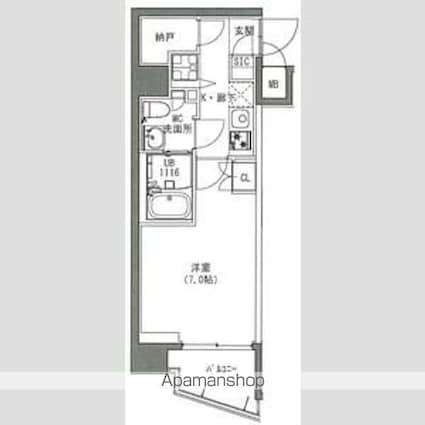 ＳーＲＥＳＩＤＥＮＣＥ雑司が谷[1K/25.53m2]の間取図