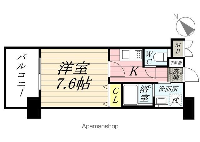 エンクレスト大博通りAPEXの間取り写真