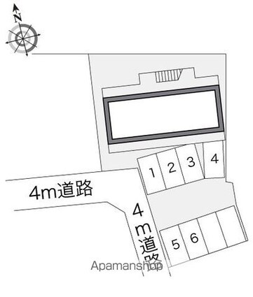 レオパレス芳野[1K/20.28m2]の配置図