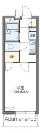 レオパレス凛凛[1K/20.81m2]の間取図