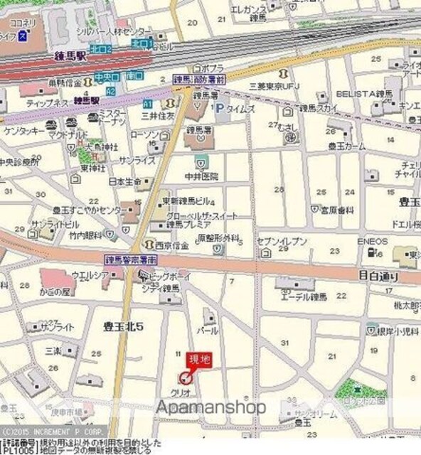 クリオ練馬壱番館[1K/20.65m2]の周辺