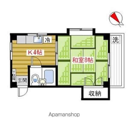 スペース７７[1K/23.14m2]の間取図