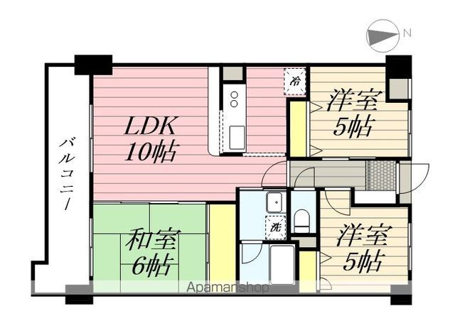 【コアマンション老司の間取り】