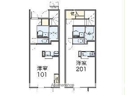 レオネクストパンプキン[1K/34.88m2]の間取図