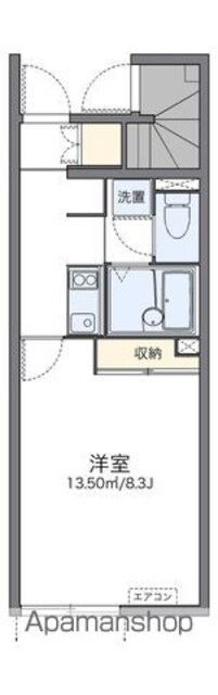 レオネクストことぶき[1K/25.06m2]の間取図
