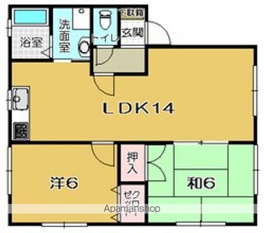 アムールKIIの間取り写真