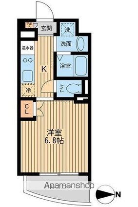 プライムアーバン西大島[1K/21.99m2]の間取図