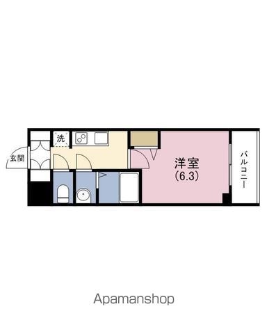 プレサンス谷町九丁目ディセオの間取り写真