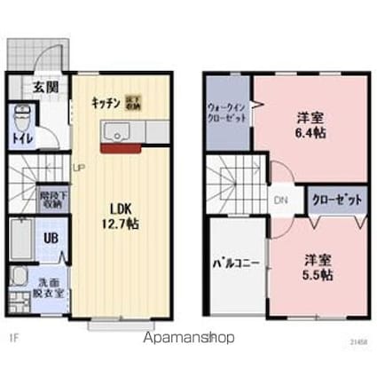 持田様戸建賃貸住宅[2LDK/71.16m2]の間取図