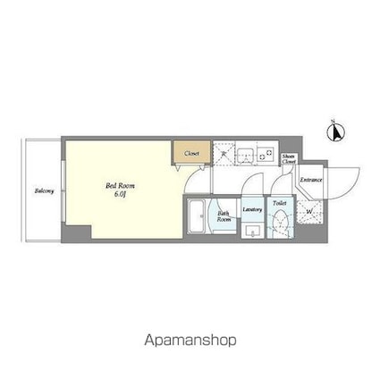 Ａｕｇｕｓｔａ　Ｒｅｓｉｄｅｎｃｅ大森[1K/20.44m2]の間取図