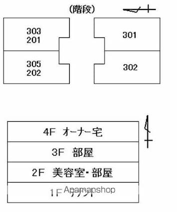 円尾マンション[1K/29.09m2]の配置図