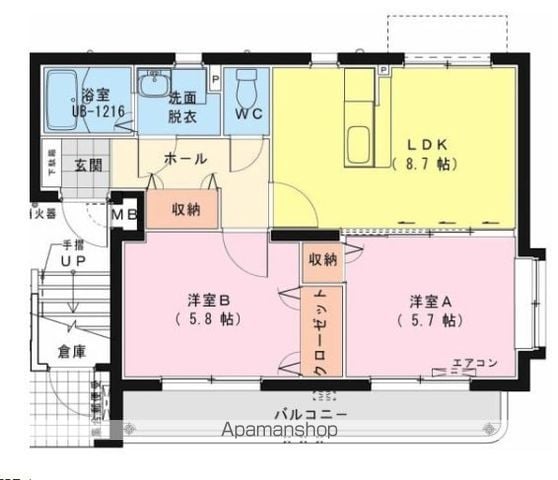 リバーズアキノの間取り写真