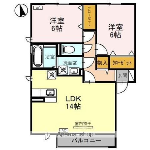 プルーリオン S棟の間取り写真