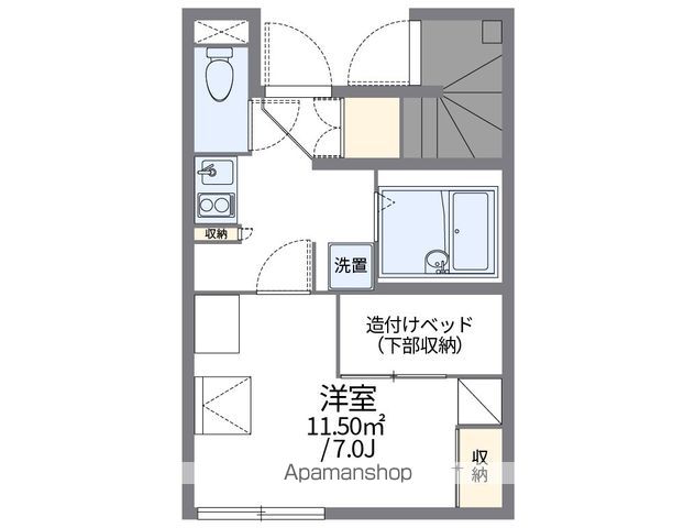 レオパレスロッソの間取り写真
